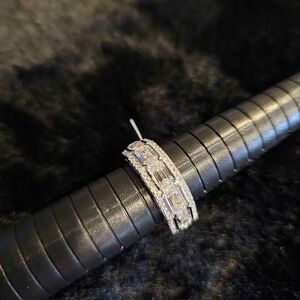 4.42CTW VVSD Moissanite Ring. Size 7